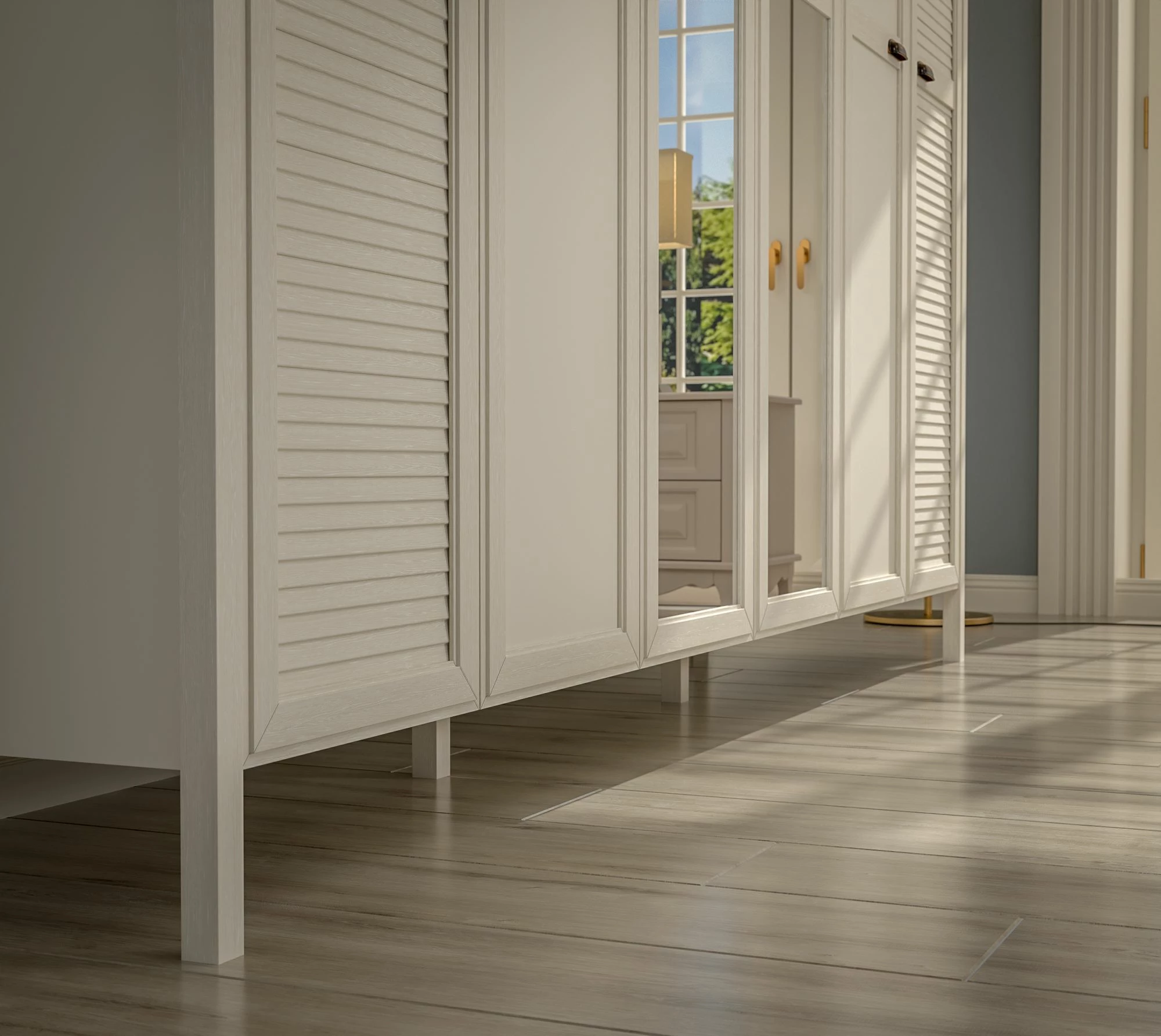 Dollap krem Skye Decor, FRN-21006