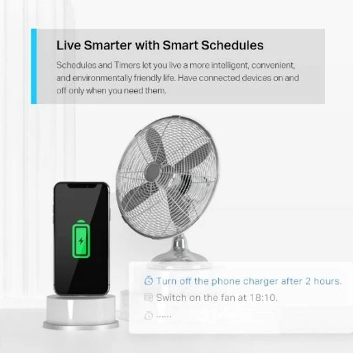 Prizë smart Wi‑Fi TP-LINK Tapo P115 Mini, monitorim energjie, 16A/3680W, e bardhë, 1 copë