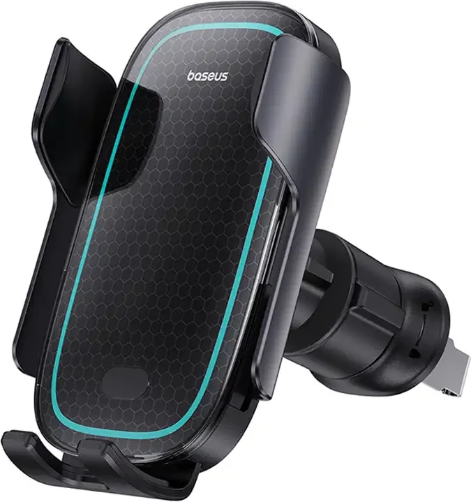 Mbajtës telefoni me karikues wireless Baseus MilkyWay Pro 15W, i zi