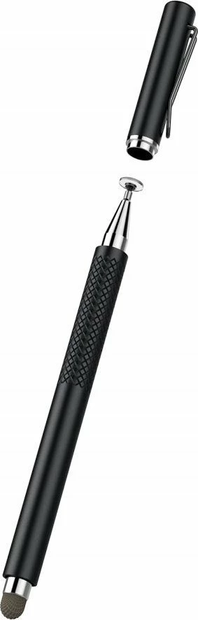 Stilolaps stilus Spigen Universal Stylus Pen 145 mm, zi, set 1 copë (2 maja)