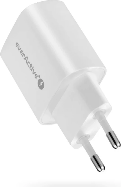 Adapter energjie everActive SC-220, 2x USB, 2.4A, 12W, i bardhë