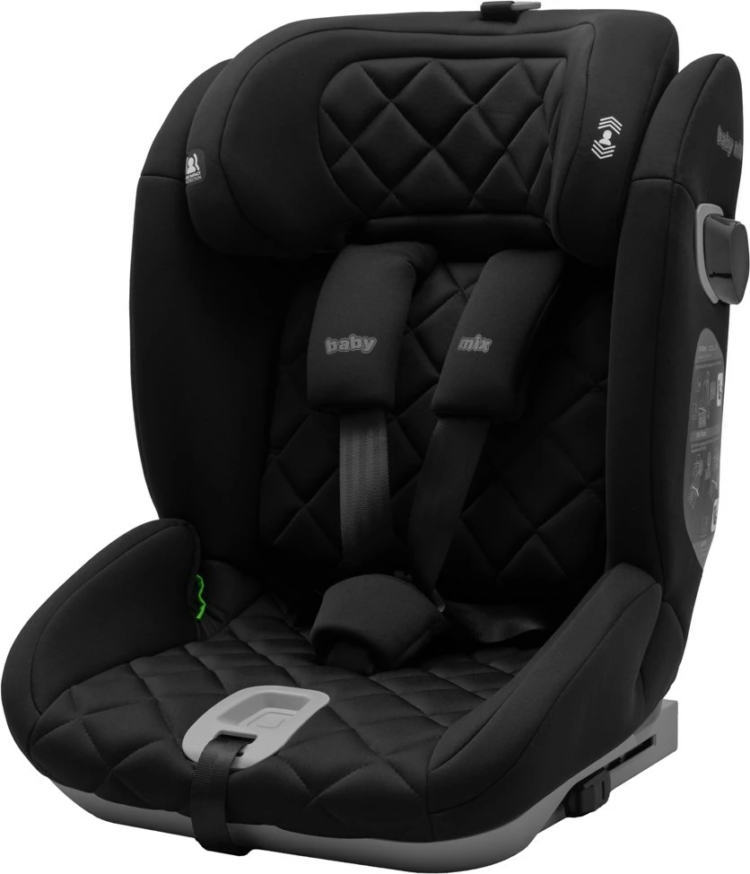 Ulëse makine për fëmijë, BABY MIX, Hero Pro Ultra i-Size, 76–150 cm, ISOFIX, e zezë
