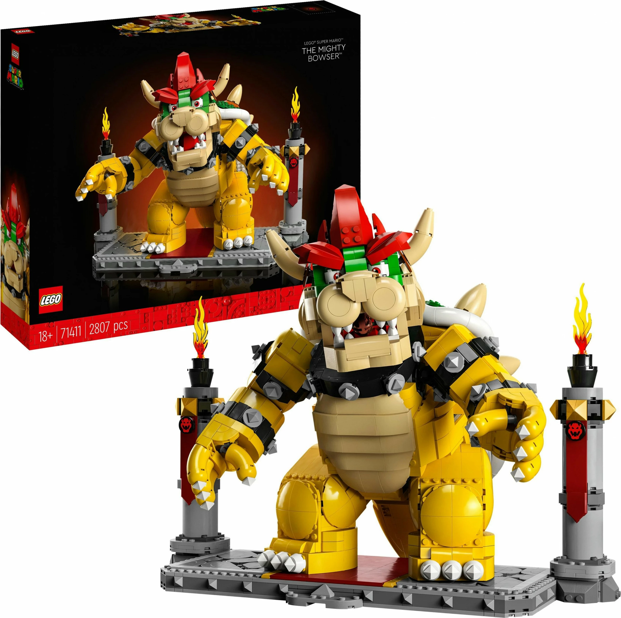 Set ndërtimi LEGO Super Mario The Mighty Bowser, 2807 copë, plastikë, shumëngjyrësh