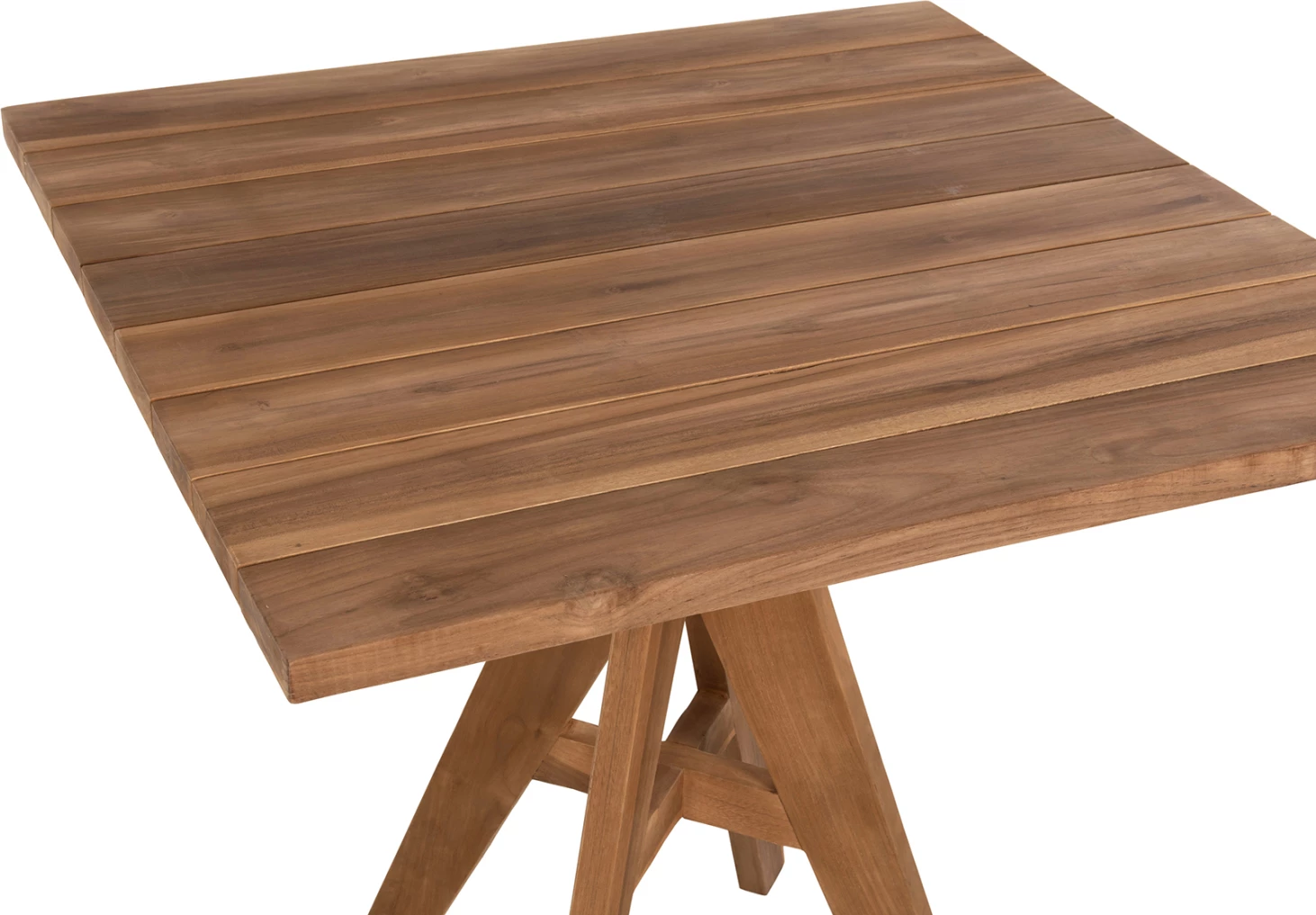 Tavolinë me karrige për terasë LEO FH9622, dru tik, 80x80x75H cm