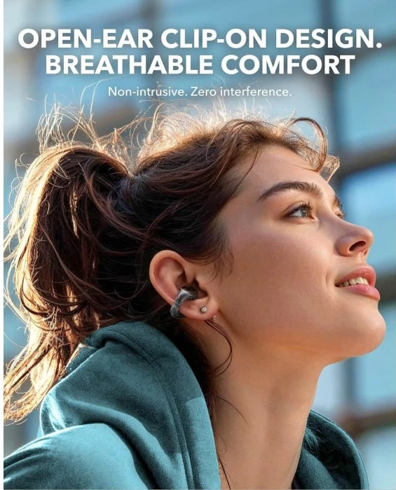 Kufje wireless ANKER Soundcore C30i, Bluetooth 5.3, IPX4, 10/30 orë, të zeza