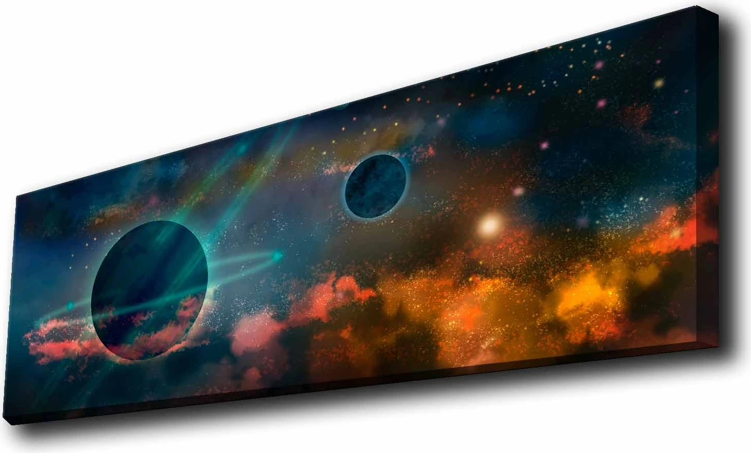 Pikturë dekorative me drita LED, shumëngjyrëshe, 30x90cm, 3090KTLGDACT-012