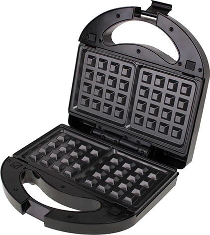 Aparat sandviçi/grilli/wafflesh 3‑në‑1, Mesko, MS 3045, 750–1000W, pllaka të këmbyeshme, zezë‑argjend