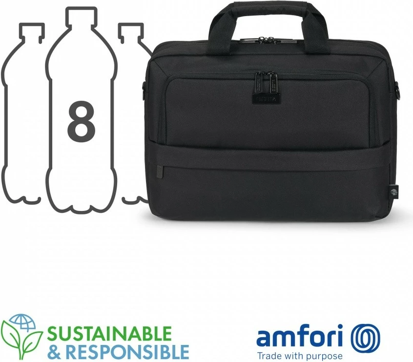 Çantë laptopi DICOTA Top Traveller Eco CORE 15-17.3", e zezë