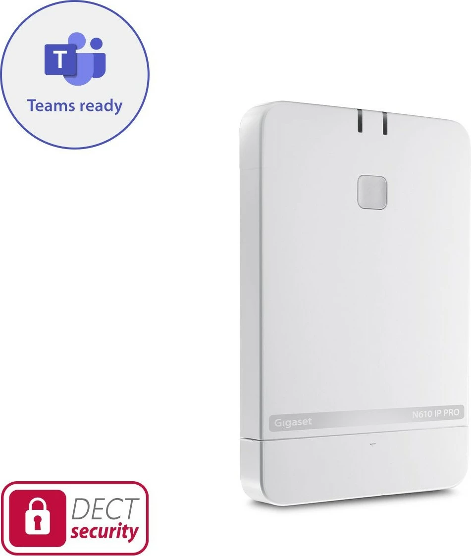 Bazë DECT IP Gigaset PRO N610 me mobil S700H Pro, e bardhë