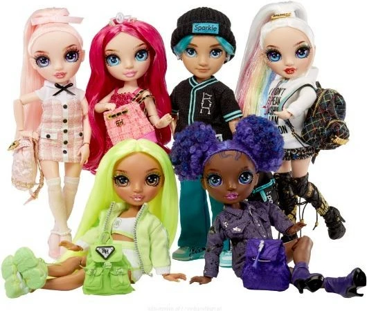 Kukull Rainbow High Junior Krystal Bailey me aksesorë, 23 cm, vjollcë
