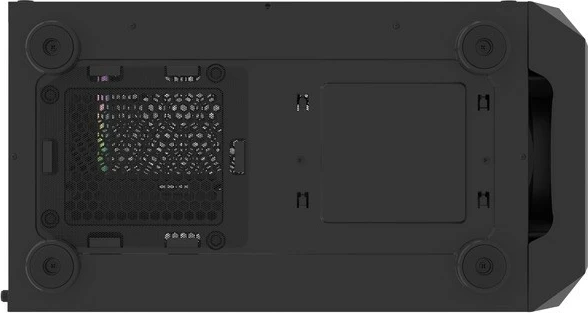 Kasë Natec Fury Shobo SH4F RGB, Midi Tower, xham i temperuar, 4 ventilatorë RGB, e zezë