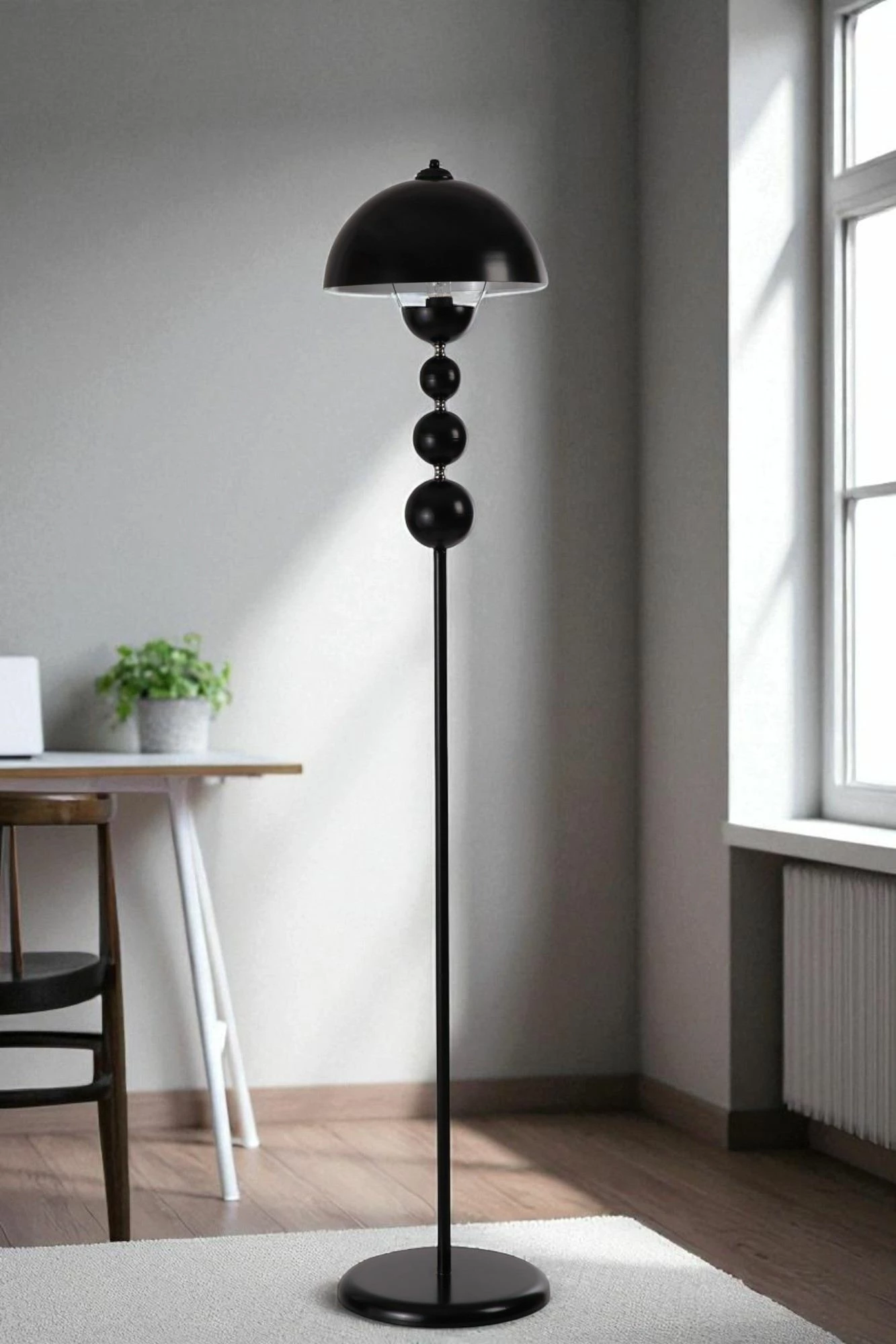 Llambë dyshemeje Opviq, 8933-1, ngjyrë e zezë