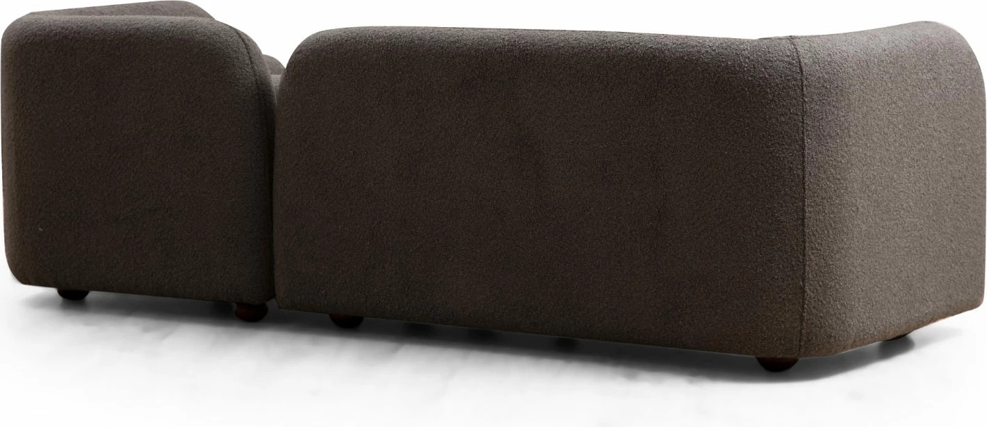 Divan treshe Victoria, bouclette gri