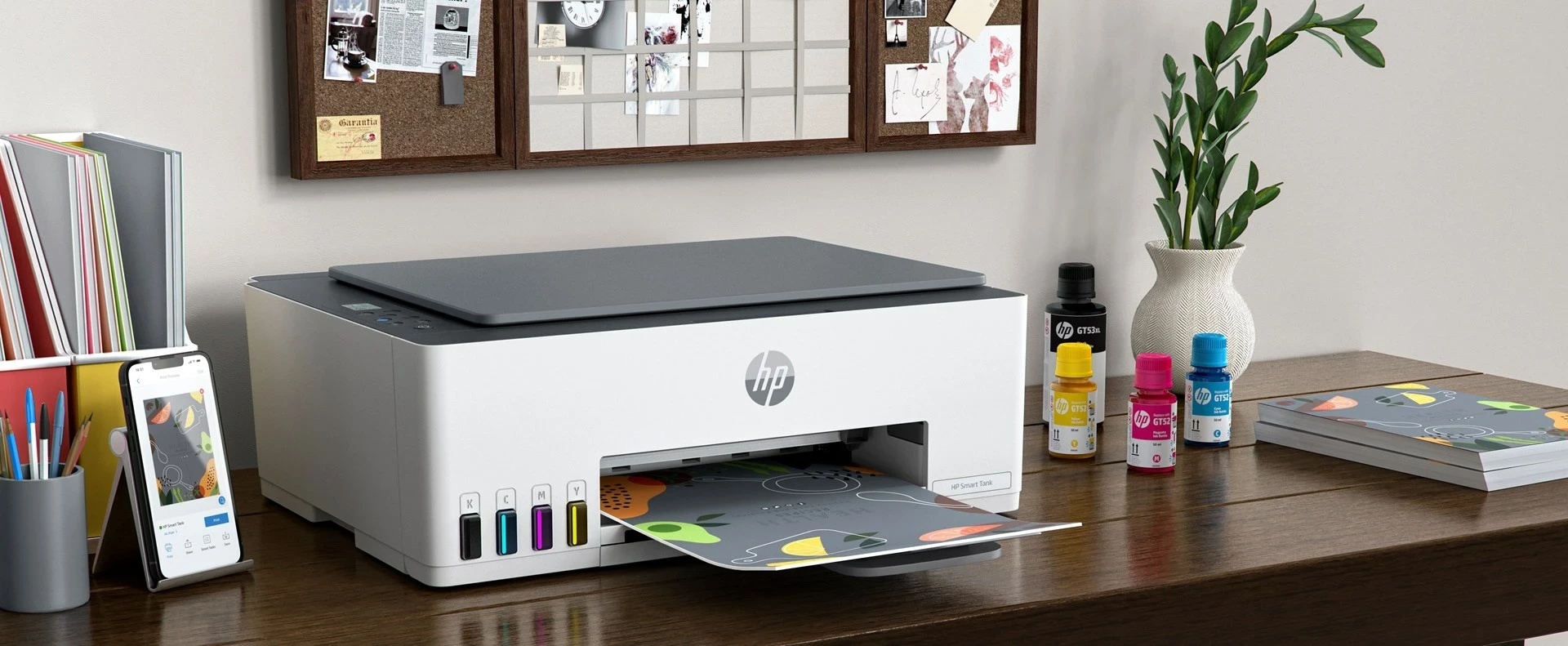 Printer HP Smart Tank 580, All-in-One, Gri