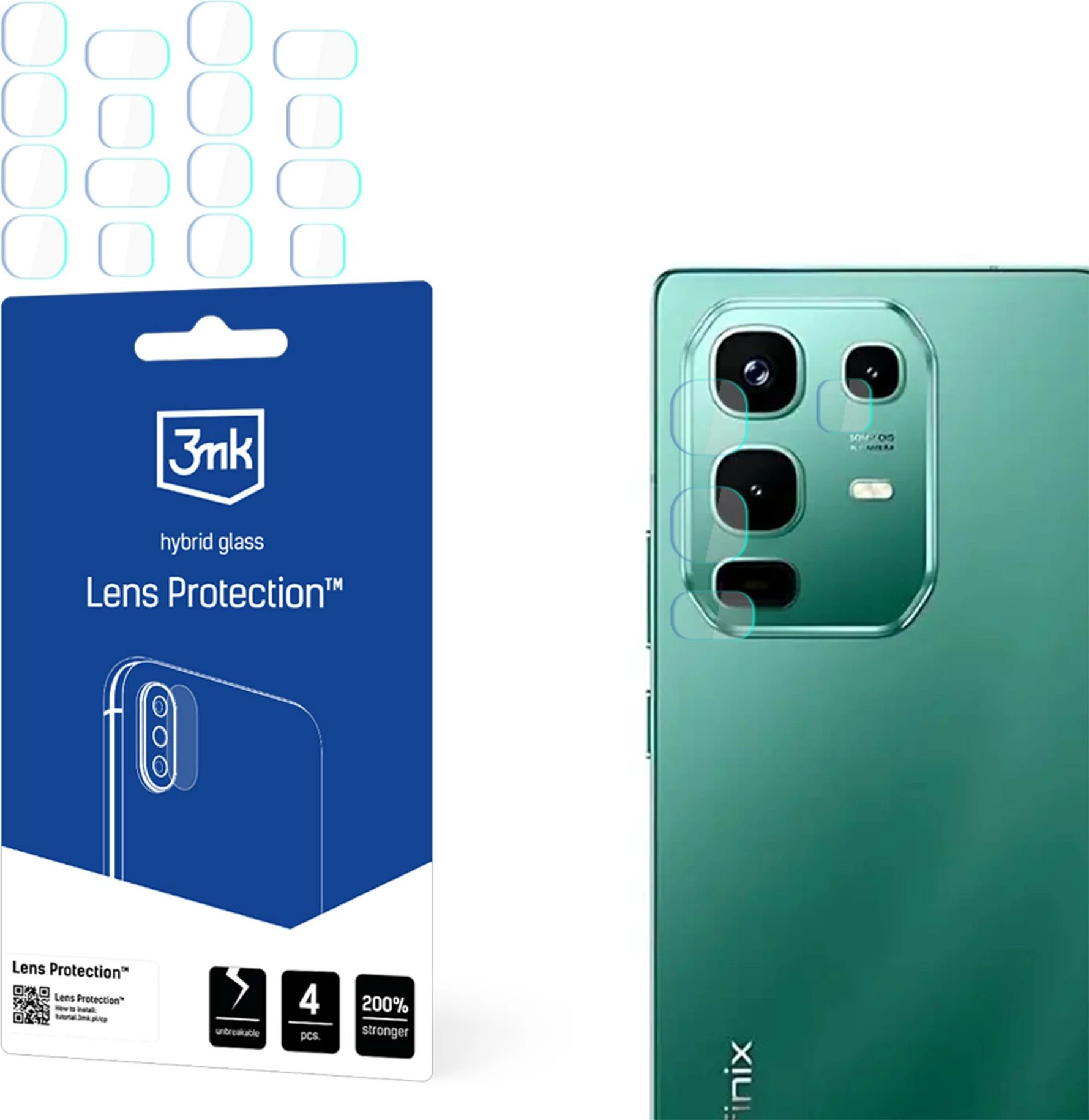 Mbrojtës xhami për kamerë 3mk Protection për Infinix Note 50 / Note 50 Pro