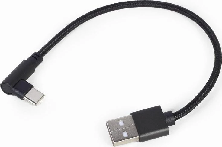 Kabllo USB Gembird CC-USB2-AMCML-0.2M, USB-A në USB-C, 0.2 m, USB 2.0, e zezë