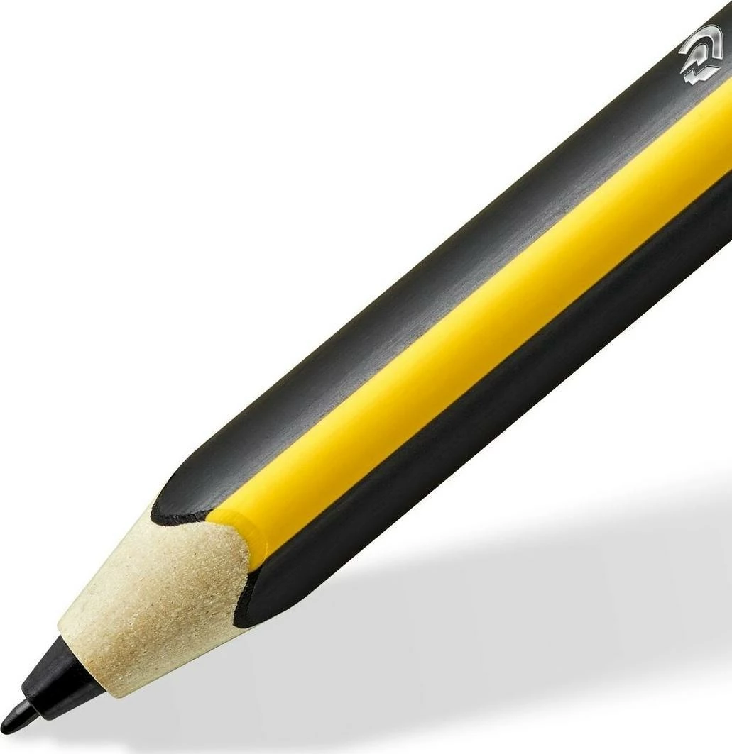 Stylus Staedtler Noris Digital Jumbo, EMR, majë 0.7 mm, 4096 nivele presioni, me gomë digjitale, verdhë/zi