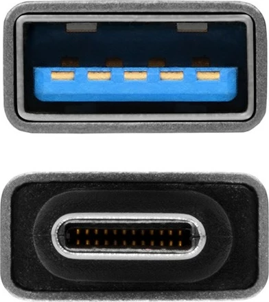 Adapter USB-C në USB-A AXAGON RUCM-AFA, alumini, Gri