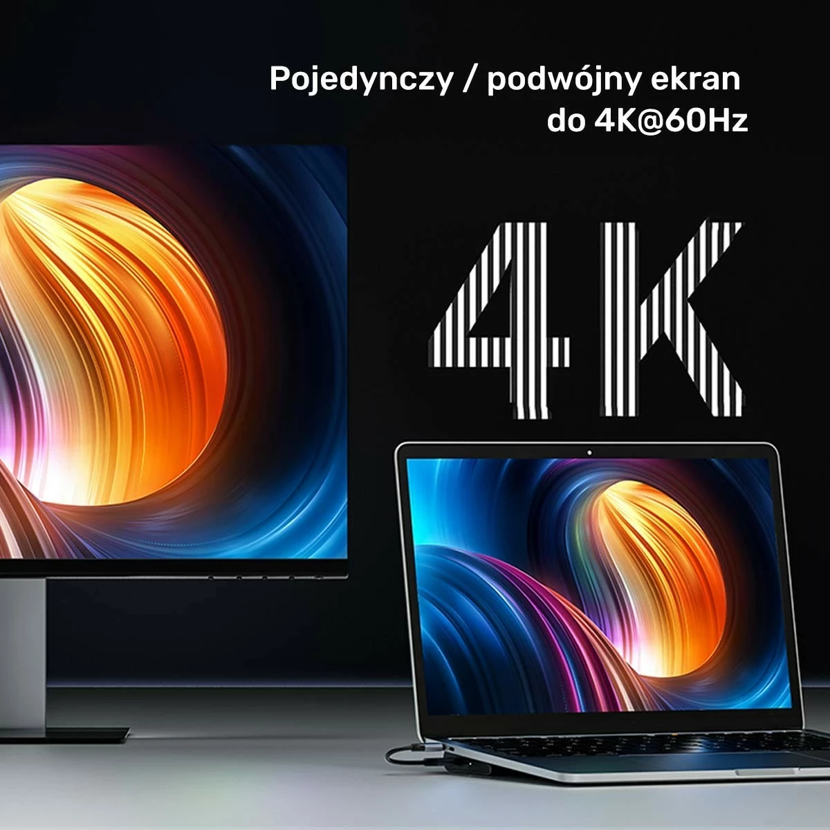 Switch KVM Unitek, 2x HDMI 4K, 1x DisplayPort, USB-C, PD 100W, hiri
