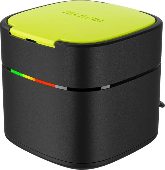 Kutí karikimi i shpejtë Telesin GP-FCK-B11 me 2 bateri për GoPro Hero 9/10/11/12, 1750mAh, zi/verdhe, set