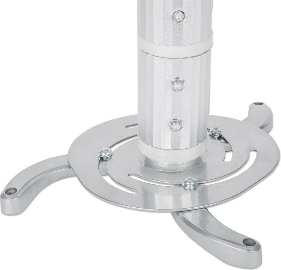 Mbajtës projektori MANHATTAN universal, tavan, rrotullim 360°, lartësi 13-106cm, 10kg, argjend