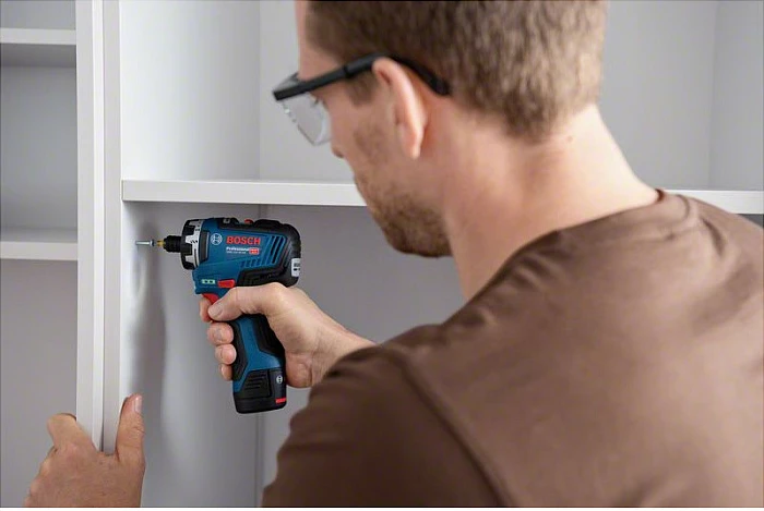 Vidërrues Bosch GSR 12V-35 HX Professional, brushless, 12V, 3Ah, me dy bateri, zi/blu/kuq