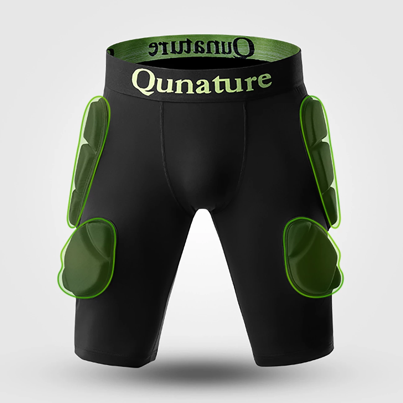 Shortse mbrojtëse ijeve Qunature Ski Advanced L, EVA, të zeza