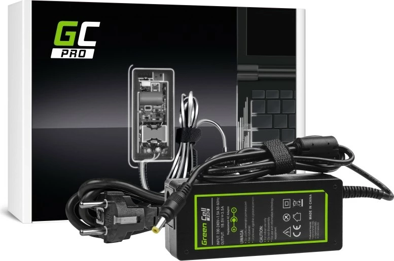 Furnizues energjie Green Cell AD11P për HP, 18.5V 3.5A 65W, i zi