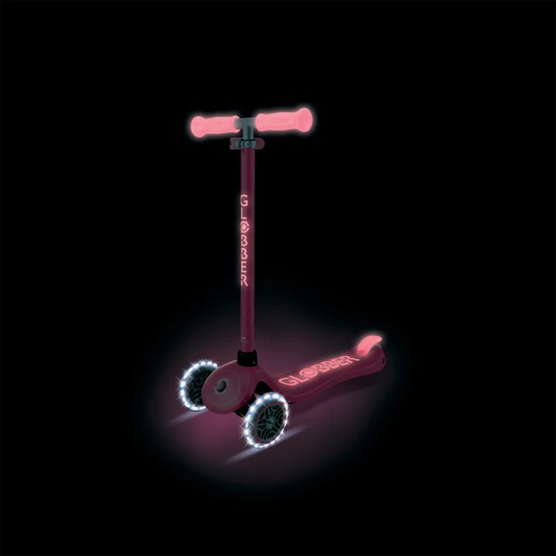 Trotinetë për fëmijë Globber PRIMO PLUS GLOW LIGHTS 443-110, rozë