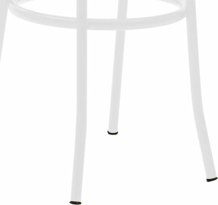 Karrige Vienna pe rattan bezhë-metal bardhë