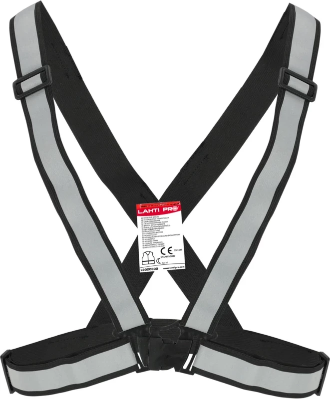 Naramnice reflektuese elastike LAHTI PRO L9020800, të zeza