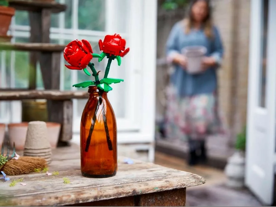 Set LEGO 40460 Roses, 120 pjesë, plastikë, i kuq