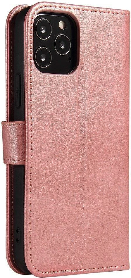 Mbështjellës Hurtel Magnet Case me kapak dhe mbajtëse, për Xiaomi Redmi Note 11 Pro+ 5G / 11 Pro 5G / Mi 11i HyperCharge / Poco X4 NFC 5G, Rozë