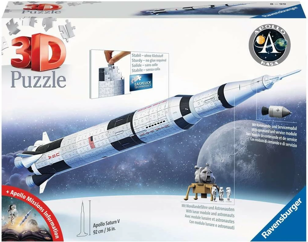 Puzzle 3D Ravensburger 11545, 440 copa, multingjyrësh
