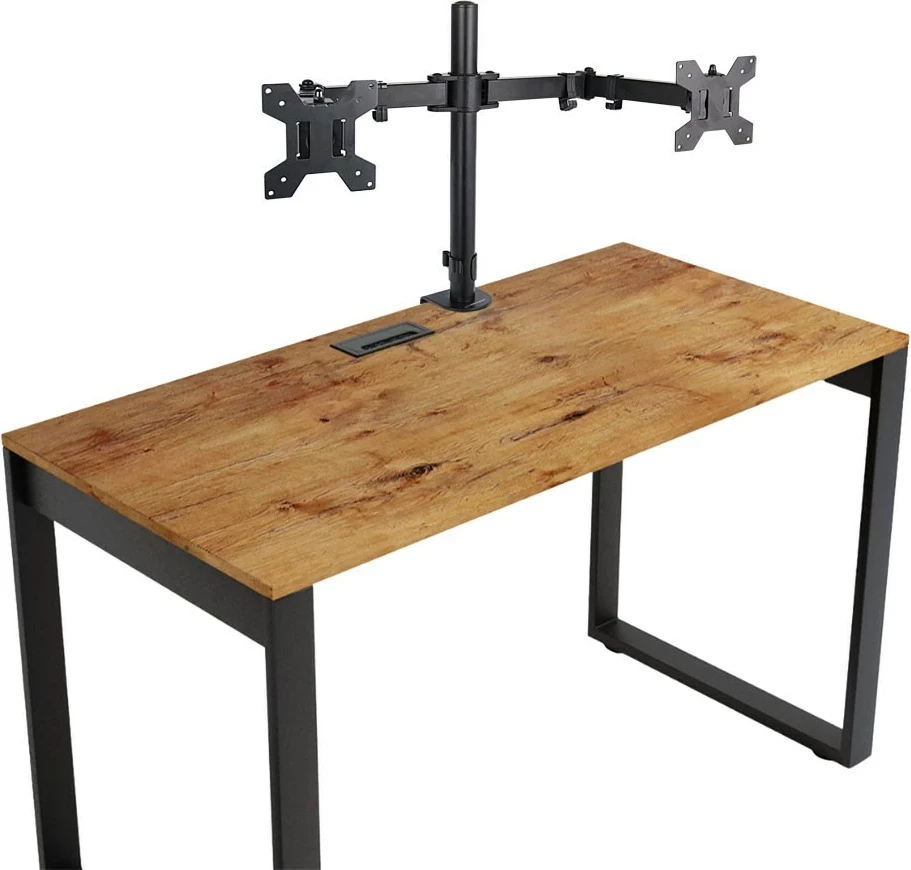 Mbajtës tavoline për dy monitorë Esperanza ERW018, 10-27'' deri në 8kg, i zi