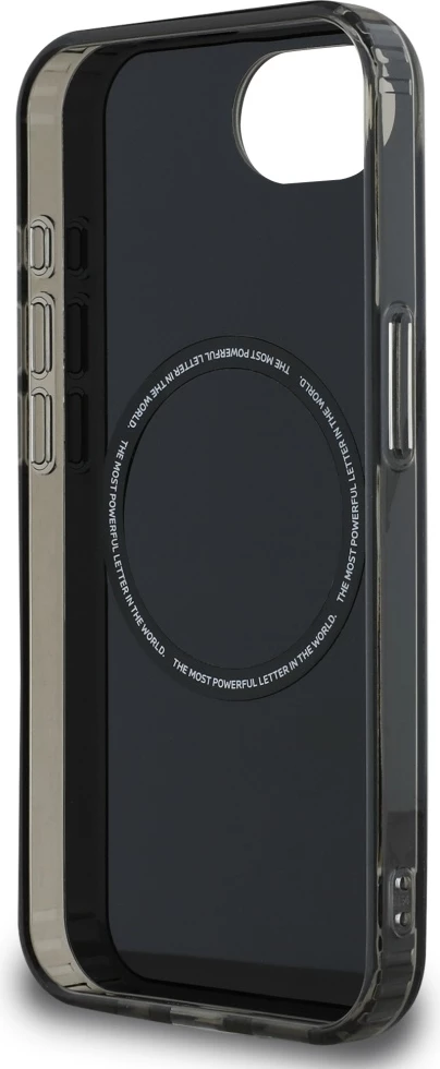 Mbështjellës BMW IML Metal White Circle MagSafe për iPhone 16e, i zi