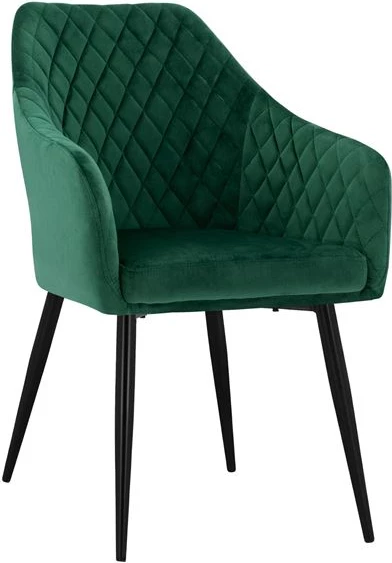 Karrige Charles FH8522.03 me kadife jeshile selvi 52x60x89 cm., set prej 2 copash