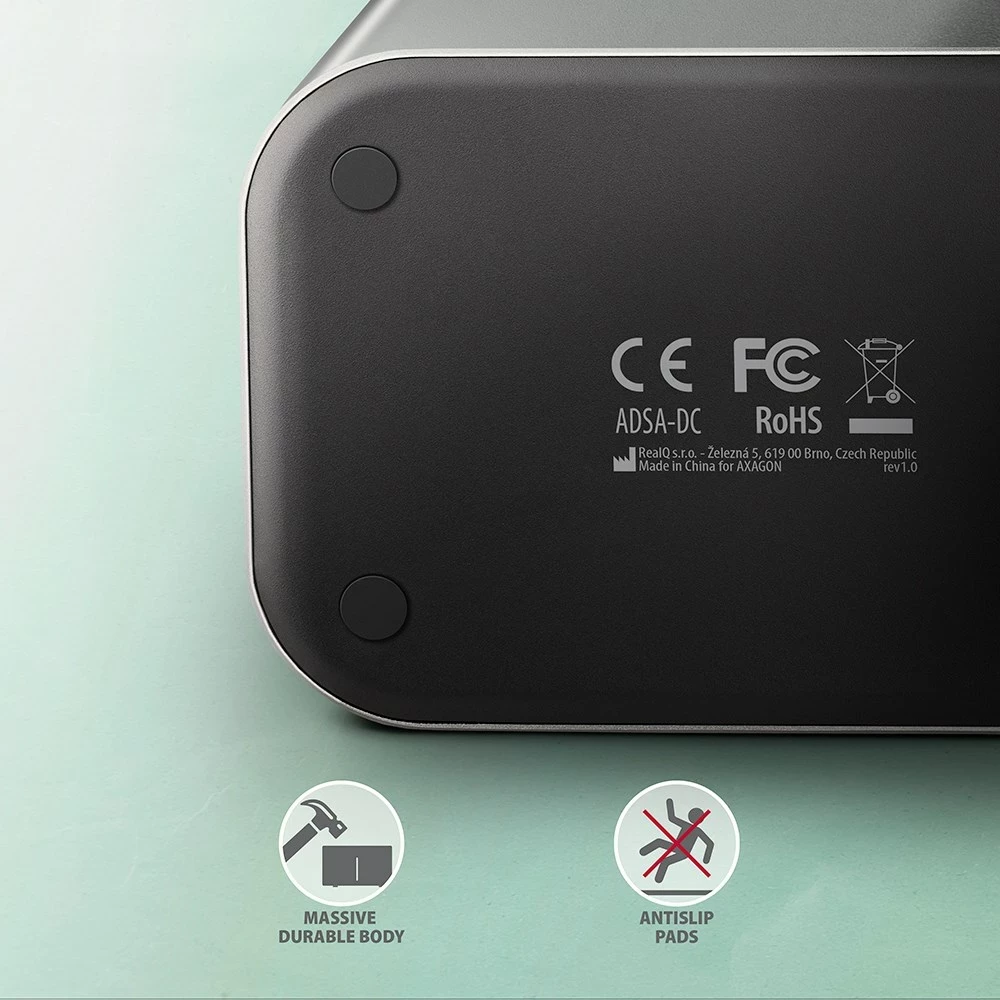 Stacion dokimi Axagon ADSA-DC, USB3.2 Gen1, 2x SATA 6G, hiri