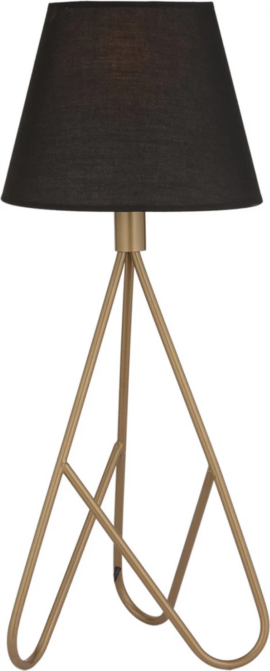 Llambë tavoline metalike, ngjyrë ari dhe e zezë, FH7567.02, 24x60 cm