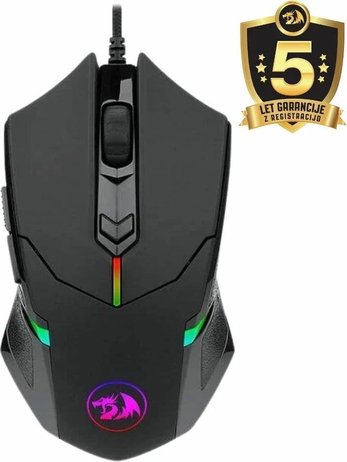 Maus Redragon Centrophorus 2 M601-2, 7200 DPI, Wired, RGB, 6 butona, i zi