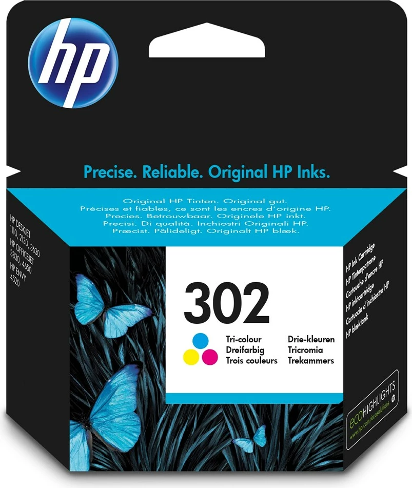 Ngjyrë për printer HP 302, tre ngjyrësh