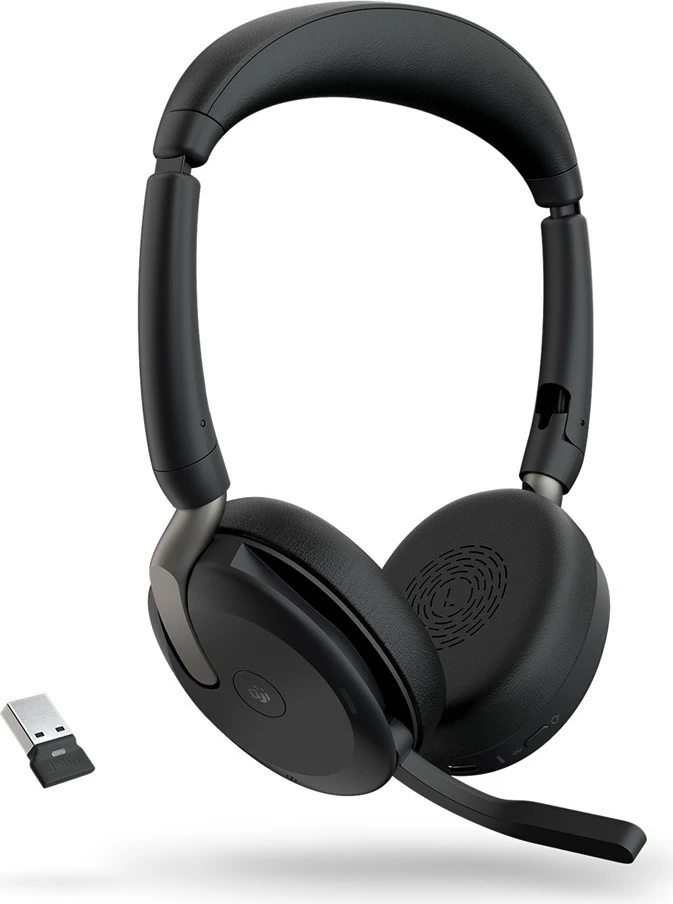 Kufje Jabra Evolve2 65 Flex, Wireless, Link380a MS, karikim wireless, e zezë
