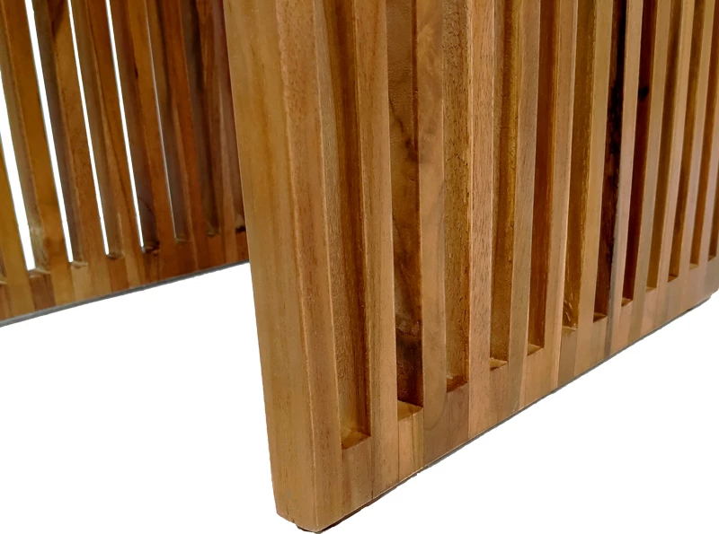 Tavolinë anësore Saimon dru teak, ngjyrë natyrale, 40x40x40 cm