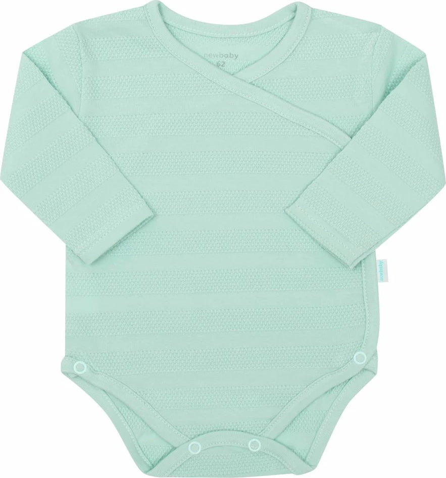 Set bebe 7 copësh, NEW BABY, I AM, 100% pambuk, madhësia 62 (3-6m), ngjyrë mente