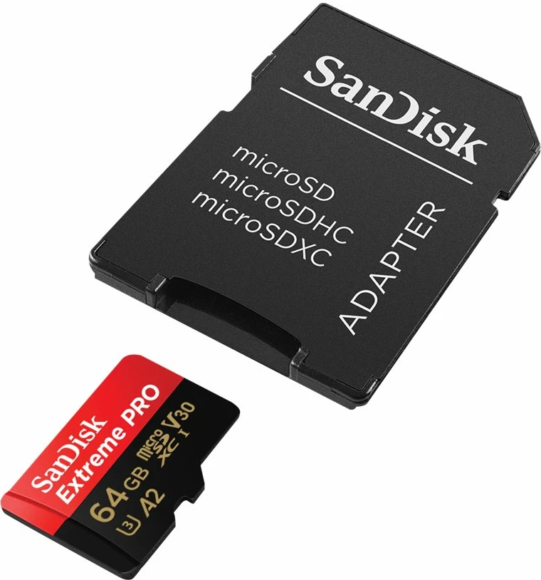 Kartelë memorie microSDXC SanDisk Extreme PRO 64GB, me adapter