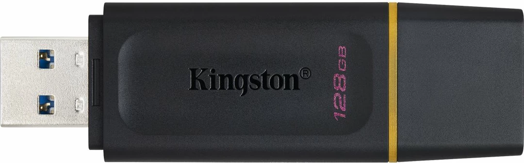 USB Kingston DataTraveler Exodia 128GB, USB 3.2, zi/verdhe