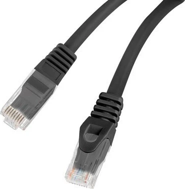 Kabllo rrjeti Lanberg CAT 6, 0.5m, RJ45 mashkull-mashkull, e zezë
