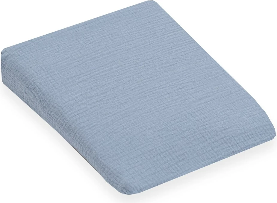 Këllëf për jastëk klinë karroce New Baby STANDARD 30x37 cm, muslinë pambuku 100%, blu