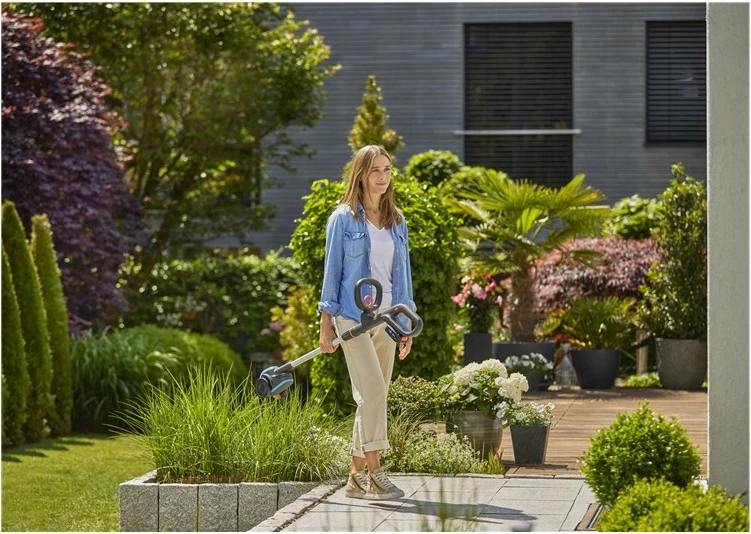 Furçë elektrike GARDENA 14820-55, me bateri, 97.1 cm, e gjelbër/gri