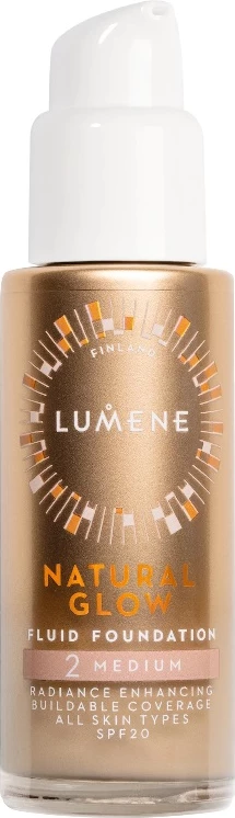 Fondatinë për femra Lumene Natural Glow Fluid Foundation SPF20 illuminating - smoothing 2 Medium, 30ml